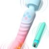 G Spot Vibrator Wand & Bullet Vibrator Set - Vibrators Sex Toys for Women, Clitoral Stimulator Dildo with 7 Vibrating Modes, Waterproof Heating Wand Massager, Adult Sex Toy for Female and Couples