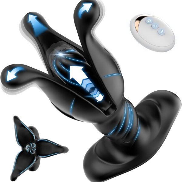 Prostate Massager Anal Toys,  Male Sex Toys for Men Sex Toy Anal Plug Adult Toys with 9 Tension Shock Flapping Thrusting Vibrating Butt Plug Male Vibrator Anal Beads Dildo for men Remote Control